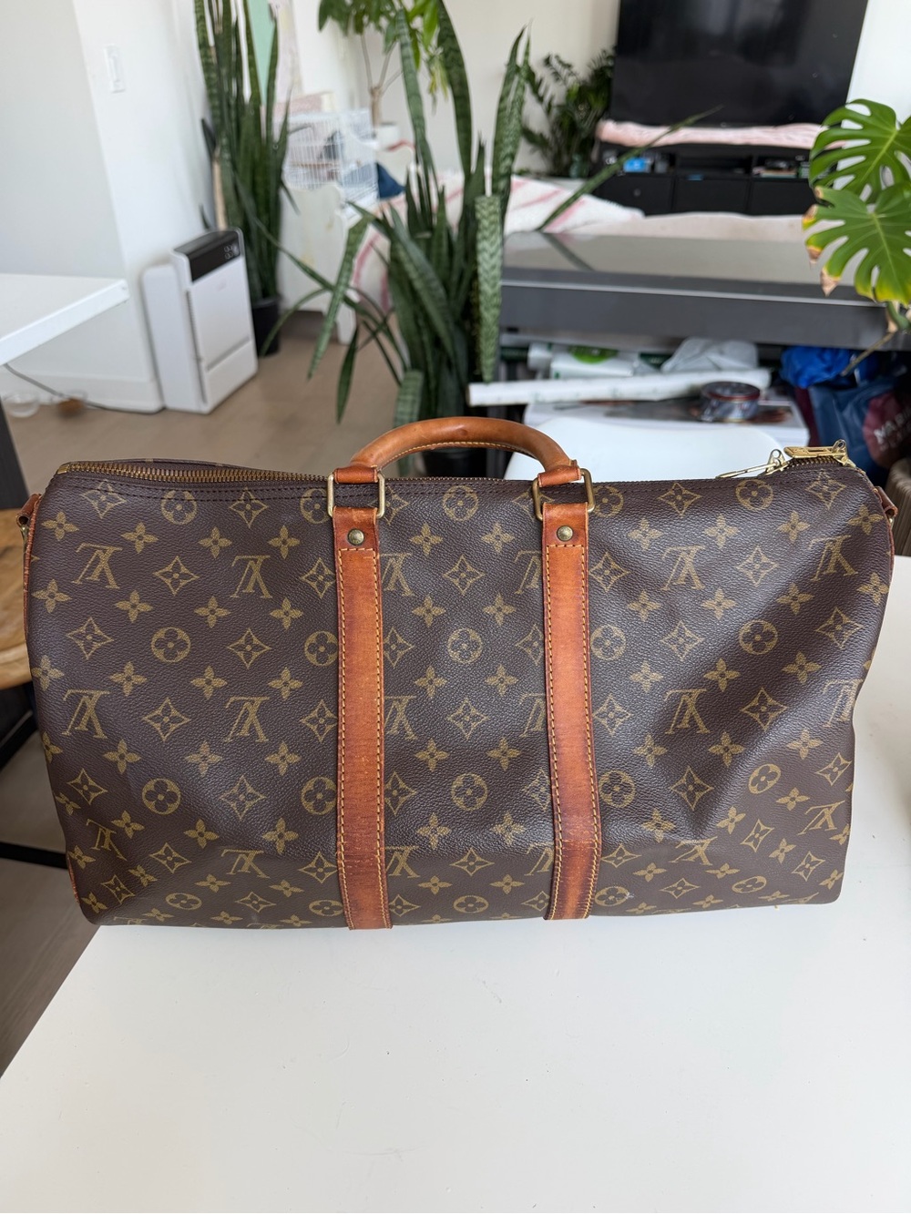 Authentic vintage Louis Vuitton Keepall 45 duffle bag in excellent condition